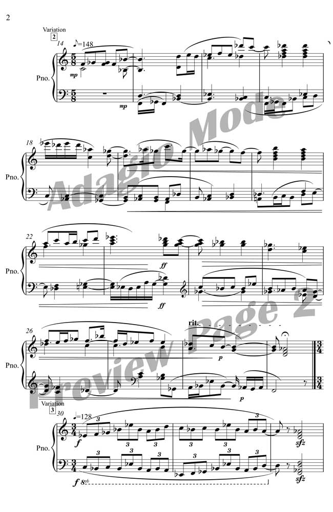 Karidakiss Georgios - 7 Little Variations on Clair de Luna